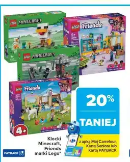 Carrefour Klocki Minecraft, Friends marki Lego oferta