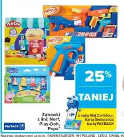 Carrefour Zabawki z lini: Nerf, Play-Doh, Pepa oferta