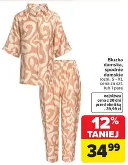 Carrefour Bluzka damska, spodnie damskie rozm. S - XL oferta