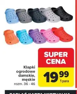 Carrefour Klapki ogrodowe damskie, męskie oferta