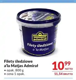 Makro Filety śledziowe a'la Matjas Admirał oferta