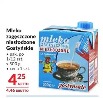 Makro Mleko zagęszczone niesłodzone Gostyńskie oferta