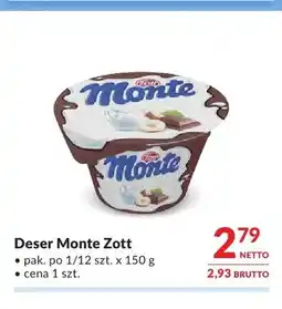 Makro Deser Monte Zott oferta