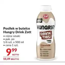 Makro Posiłek w butelce Hungry Drink Zott oferta