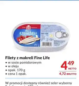 Makro Filety z makreli Fine Life w sosie pomidorowym oferta