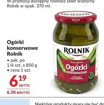Makro Ogórki konserwowe Rolnik oferta