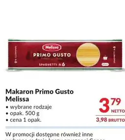 Makro Makaron spaghetti Primo Gusto Melissa oferta
