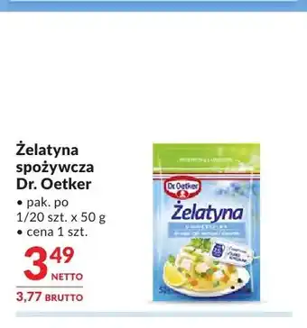 Makro Żelatyna spożywcza Dr. Oetker oferta