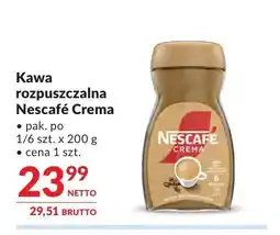 Makro Kawa rozpuszczalna Nescafé Crema oferta
