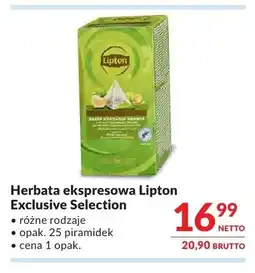 Makro Herbata ekspresowa Lipton Exclusive Selection oferta