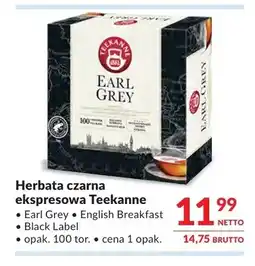 Makro Herbata czarna ekspresowa Teekanne Earl Grey oferta
