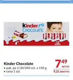 Makro Kinder Chocolate oferta
