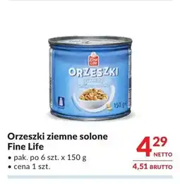 Makro Orzeszki ziemne solone Fine Life oferta