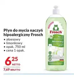 Makro Płyn do mycia naczyń hipoalergiczny Frosch limonkowy oferta