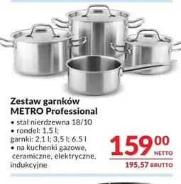 Makro Zestaw garnków METRO Professional oferta