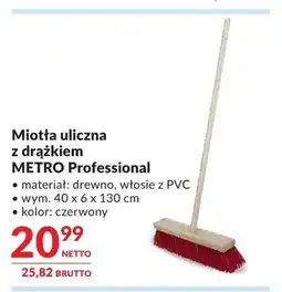 Makro Miotła uliczna z drążkiem METRO Professional oferta