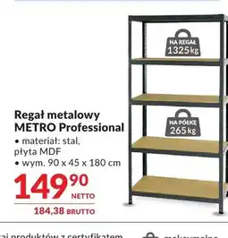 Makro Regał metalowy METRO Professional 90x45x180cm oferta
