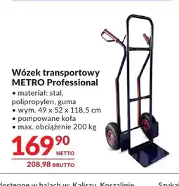 Makro Wózek transportowy METRO Professional 49x52x118,5cm oferta