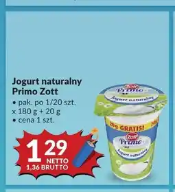 Makro Jogurt naturalny Primo Zott oferta