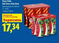 Lidl Napój gazowany Coca-Cola Zero 6-pak oferta