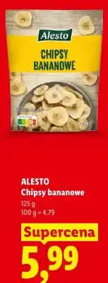 Lidl Chipsy bananowe Alesto oferta