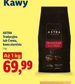 Lidl Kawa ziarnista ASTRA Crema oferta