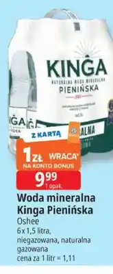 E.Leclerc Woda mineralna Kinga Pienińska niegazowana 6-pak oferta