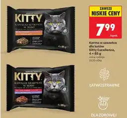 Biedronka Karma w saszetce dla kotów Kitty Excellence oferta