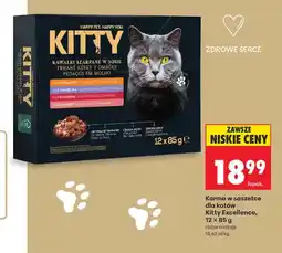 Biedronka Karma w saszetce dla kotów Kitty Excellence 12-pak oferta