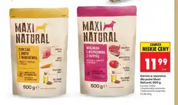 Biedronka Karma w saszetce dla psów Maxi Natural wołowina i wieprzowina z papryką oferta