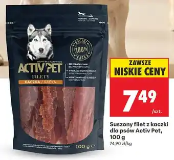 Suszony filet z kaczki dla psów Activ Pet