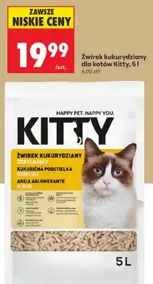 Biedronka Żwirek kukurydziany dla kotów Kitty oferta