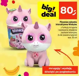 Dealz Pluszowa zabawka interaktywna Winksies z funkcją mrugania i wydawania dźwięków wys. 30cm oferta