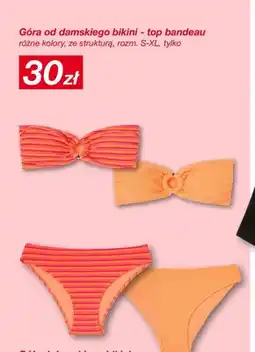 KiK Góra od damskiego bikini - top bandeau ze strukturą rozm. S-XL oferta