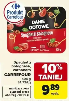 Spaghetti carbonara Carrefour