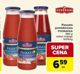 Carrefour Passata pomidorowa z cebulą i czosnkiem Podravka oferta