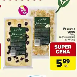 Carrefour Focaccia z oliwkami Virtu oferta