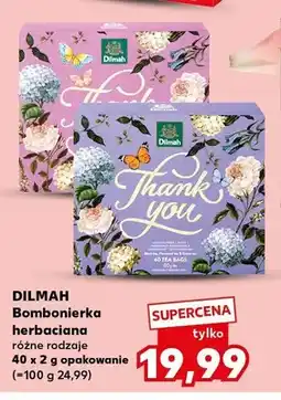 Kaufland Bombonierka herbaciana Thank You różowa Dilmah 40-pak oferta