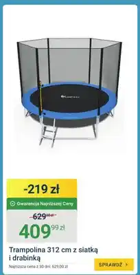 ERLI Trampolina 312cm z siatką i drabinką oferta