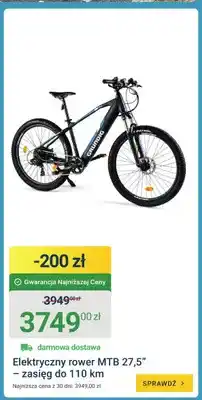 ERLI Elektryczny rower MTB 27,5 zasięg do 110 km oferta