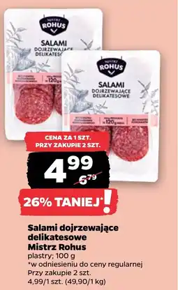 Netto Salami dojrzewające delikatesowe Mistrz Rohus oferta