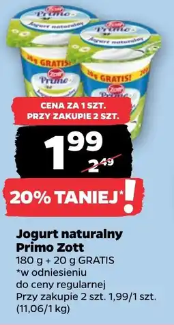 Netto Jogurt naturalny Primo Zott oferta
