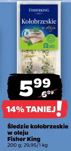 Netto Śledzie kołobrzeskie w oleju Fisher King oferta