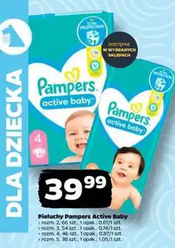 Netto Pieluchy Pampers active baby oferta