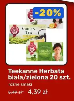 Biedronka Teekanne Herbata biała/zielona 20 szt oferta