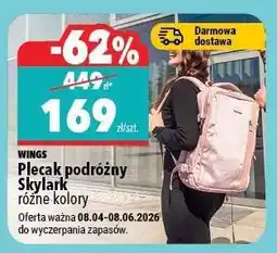 Biedronka Plecak podróżny Skylark oferta