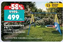 Biedronka Jumi Huśtawka dziecięca 4 w 1 oferta