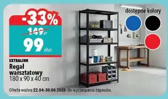 Biedronka Extralink Regał warsztatowy oferta