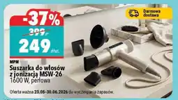 Biedronka Mpm Suszarka do włosów z jonizacją MSW-26 oferta