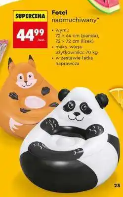 Biedronka Fotel nadmuchiwany oferta